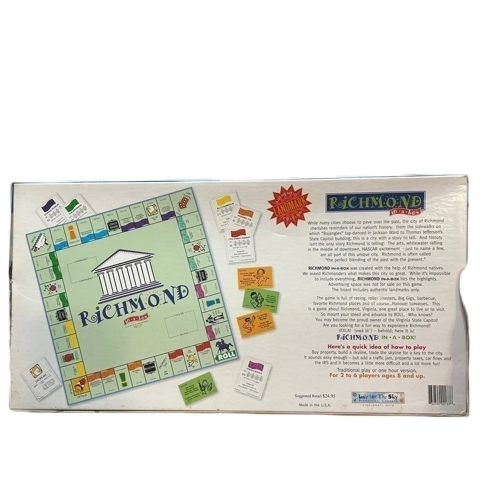 Richmond In a Box Board Game Vintage